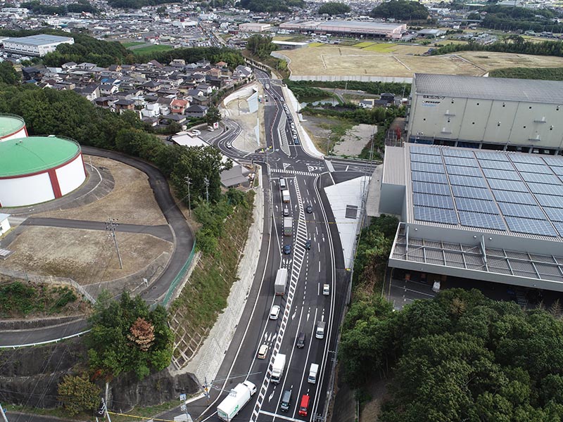 工事名：37-1- 公共 街路工事（改良工）／都市計画道路　早島大砂線